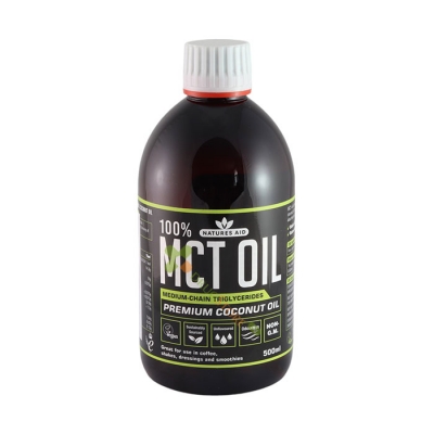 МСТ ОЙЛ (КОКОСОВО МАСЛО) 500 мл / NATURES AID MCT OIL (PREMIUM COCONUT OIL)