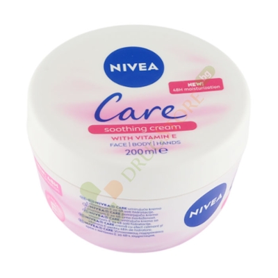 НИВЕА КЕЪР УСПОКОЯВАЩ КРЕМ С ВИТАМИН E 200 мл / NIVEA CARE SOOTHING CREAM