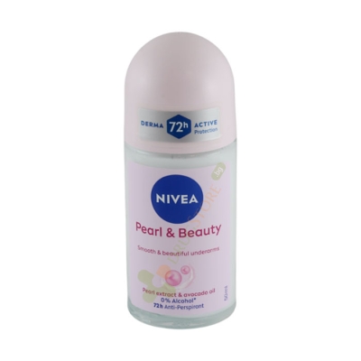 НИВЕА РОЛ ОН ПЪРЛ И БЮТИ 50 мл / NIVEA DEO ROLL ON PEARL AND BEAUTY