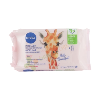 НИВЕА МОКРИ КЪРПИ С МИЦЕЛАРНА ВОДА 25 броя / NIVEA WET MICELLAR WIPES 25