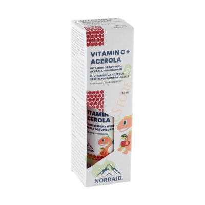 НОРДЕЙД ВИТАМИН C + АЦЕРОЛА орален спрей 30 мл / NORDAID VITAMIN C + ACEROLAL 