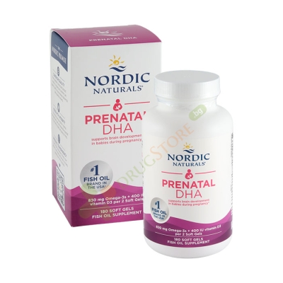 ПРЕНАТАЛ DHA капсули 180 броя / NORDIC NATURALS PRENATAL DHA