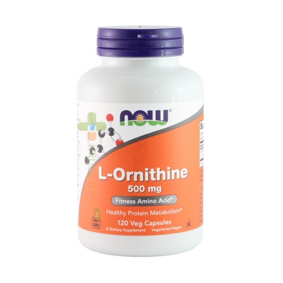 НАУ ФУДС Л - ОРНИТИН капсули 500 мг. 120 броя / NOW FOODS L - ORNITHINE capsules 500 mg. 120