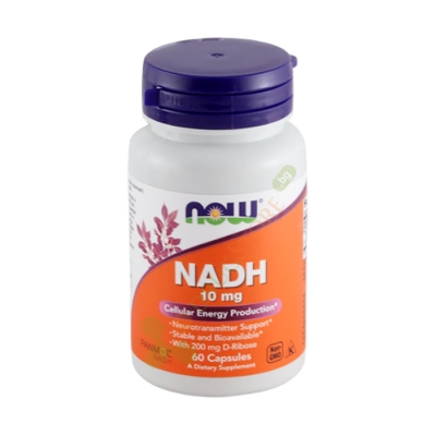НАУ ФУДС НИКОТИНАМИД АДЕНИН ДИНУКЛЕОТИД (NADH) капсули 60 броя / NOW FOODS NADH WITH D - RIBOSE