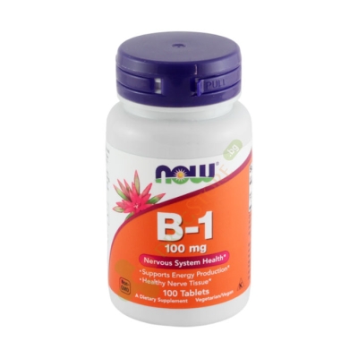 НАУ ФУДС ВИТАМИН B1 таблетки 100 мг 100 броя / NOW FOODS VITAMIN B-1 THIAMINE