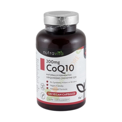 НУТРАВИТА КОЕНЗИМ Q10 200 мг капсули 120 броя / NUTRAVITA CoQ10