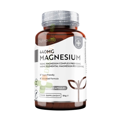 НУТРАВИТА МАГНЕЗИЙ (ЦИТРАТ) капсули 180 броя / NUTRAVITA MAGNESIUM