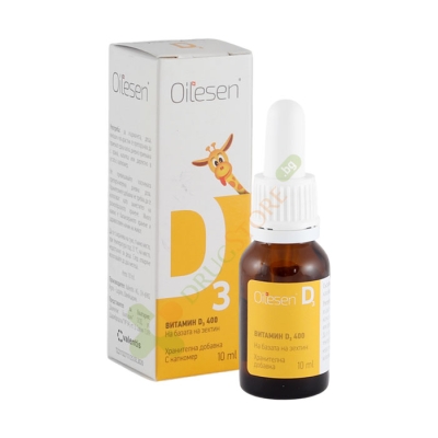 ОЙЛЕСЕН ВИТАМИН Д3 течен 400 IU 10 мл / OILESEN VITAMIN D3 drops
