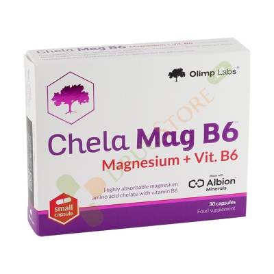 ЧЕЛА-МАГ B6 капсули 30 броя / OLIMP LABS CHELA-MAG B6 
