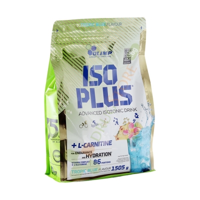 ИЗО ПЛЮС КОКТЕЙЛ СИН ТРОПИК прах 1.505 кг / OLIMP SPORT NUTRITION ISO PLUS powder