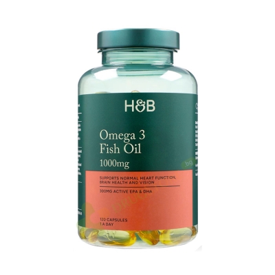 ОМЕГА 3 РИБЕНО МАСЛО таблетки 1000 мг 120 броя / HOLLAND & BARRETT OMEGA 3 FISH OIL 