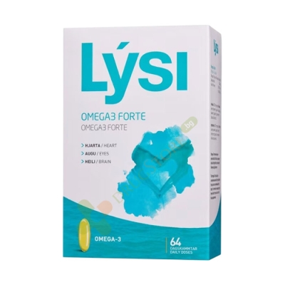 ОМЕГА 3 ФОРТЕ капсули 64 броя / LYSI OMEGA 3 FORTE