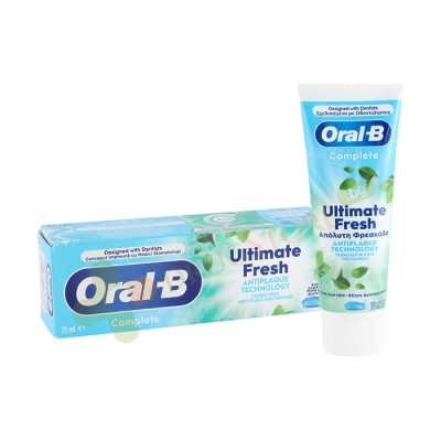 ПАСТА ЗА ЗЪБИ ОРАЛ - Б КОМПЛИЙТ УЛТИМАТ ФРЕШ КУУЛ МИНТ 75 мл / PROCTER & GAMBLE ORAL-B COMPLETE ULTIMATE FRESH COOL MINT TOOTHPASTE