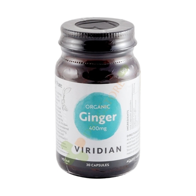 ОРГАНИЧЕН ДЖИНДЖИФИЛ капсули 400 мг 30 броя / VIRIDIAN NUTRITION ORGANIC GINGER