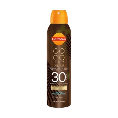 СЛЪНЦЕЗАЩИТНО СУХО ОЛИО - СПРЕЙ КОКОС СЪС SPF 30 150 мл / CARROTEN COCONUT DREAM SUN CARE DRY OIL SPRAY SPF 30