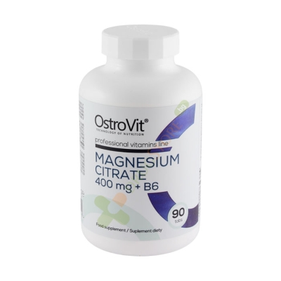 ОСТРОВИТ МАГНЕЗИЕВ ЦИТРАТ 400 мг + B6 таблетки 90 броя / OSTROVIT MAGNESIUM CITRATE + B6