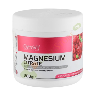 ОСТРОВИТ МАГНЕЗИЕВ ЦИТРАТ ОВКУСЕН прах 200 г / OSTROVIT MAGNESIUM CITRATE FLAVORED