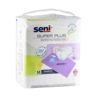 ПАМПЕРС ЗА ВЪЗРАСТНИ СЕНИ СУПЕР ПЛЮС размер М 10 броя / PAMPERS FOR ADULTS SUPER SENI PLUS