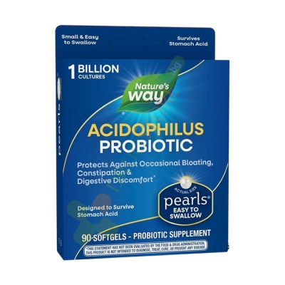 ПЕРЛИ ПРОБИОТИК АЦИДОФИЛУС DIGESTIVE HEALTH капсули 90 броя / NATURES WAY PROBIOTIC PEARLS ACIDOPHILUS DIGESTIVE HEALTH