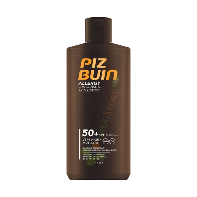 ПИЗ БУИН АЛЕРДЖИ СЛЪНЦЕЗАЩИТЕН ЛОСИОН SPF 50+ 200 мл / PIZ BUIN ALLERGY SUN SENSITIVE SKIN LOTION