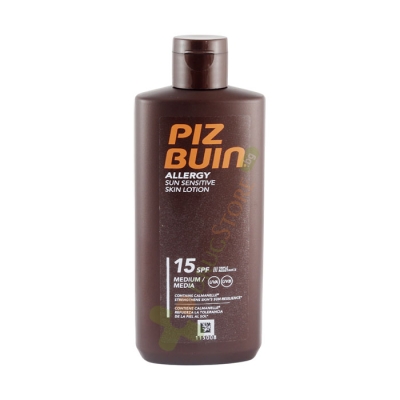ПИЗ БУИН АЛЕРДЖИ СЛЪНЦЕЗАЩИТЕН ЛОСИОН SPF15 ЗА ЧУВСТВИТЕЛНА КОЖА 200 мл / PIZ BUIN ALLERGY SUN SENSITIVE SKIN LOTION