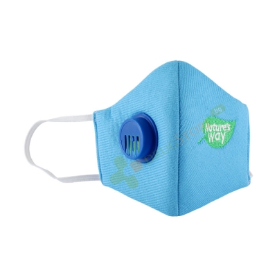 ПРЕДПАЗНА МАСКА С КЛАПАН ЗА МНОГОКРАТНА УПОТРЕБА ЗА ДЕЦА 1 брой / PROTECTIVE SANITARY FACE MASK FOR REPEATED USE FOR KIDS
