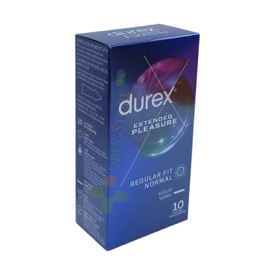 ПРЕЗЕРВАТИВИ ДЮРЕКС EXTENDED PLEASURE 10 броя / DUREX