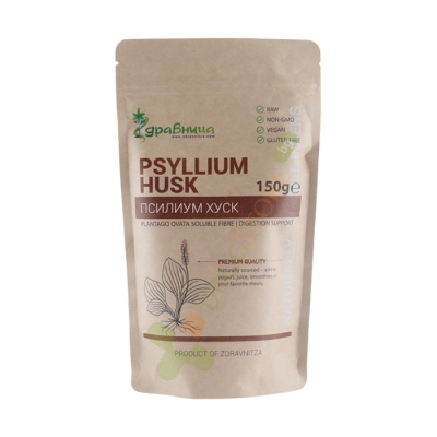 ЗДРАВНИЦА ПСИЛИУМ - ЛЮСПИ ОТ ИНДИЙСКИ ЖИВОВЛЯК 150 г / ZDRAVNITSA PSYLILIUM FLAKES BY INDIAN PLANTAIN
