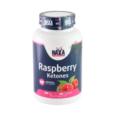 ХАЯ ЛАБС МАЛИНОВИ КЕТОНИ капсули 500 мг 100 броя / HAYA LABS RASPBERRY KETONES