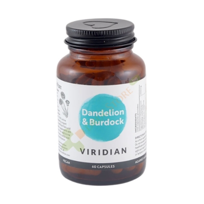 ЕКСТРАКТ ОТ ГЛУХАРЧЕ И РЕПЕЙ капсули 60 броя / VIRIDIAN DANDELION WITH BURDOCK