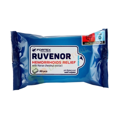 РУВЕНОР МОКРИ КЪРПИ 20 броя / FORTEX RUVENOR WET WIPES