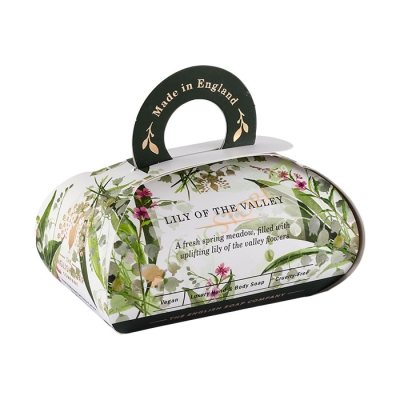 САПУН ИНГЛИШ СОУП КАМПЪНИ МОМИНА СЪЛЗА 260 г / ENGLISH SOAP COMPANY LILY OF THE VALLEY SOAP