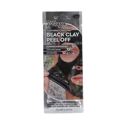 МАСКА ЗА ЛИЦЕ С ВЪГЛЕН И ГЛИНА 15 г / 7TH HEAVEN CHARCOAL MUD FACE MASK