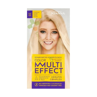 ДЖОАНА МУЛТИЕФЕКТЕН ОЦВЕТЯВАЩ ШАМПОАН 35 мл РАЗЛИЧНИ ЦВЕТОВЕ / JOANNA MULTI EFFECT COLOR SHAMPOO