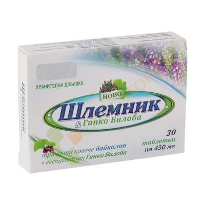 БАЙКАЛСКИ ШЛЕМНИК + ГИНКО БИЛОБА таблетки 30 броя / TCVETELINA SHLEMNIK BAYKALSKI & GINKGO BILOBA