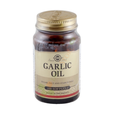 СОЛГАР ЧЕСНОВО МАСЛО дражета 100 броя / SOLGAR GARLIC OIL