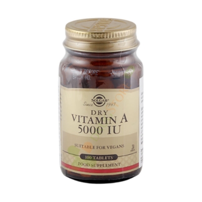 СОЛГАР ВИТАМИН А таблетки 5000 IU 100 броя / SOLGAR VITAMIN A