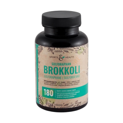 СУЛФОРАФАН (ЕКСТРАКТ ОТ БРОКОЛИ) капсули 180 броя / SPORT & HEALTH SULFORAPHAN BROKKOLI