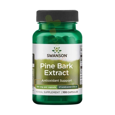 СУОНСЪН ЕКСТРАКТ ОТ БОРОВА КОРА капсули 50 мг 100 броя / SWANSON PINE BARK EXTRACT