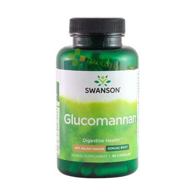 СУОНСЪН ГЛЮКОМАНАН КОНДЖАК капсули 665 мг 90 броя / SWANSON GLUCOMANNAN KONJAC ROOT