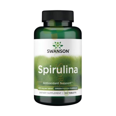 СУОНСЪН СПИРУЛИНА таблетки 500 мг 180 броя / SWANSON SPIRULINA
