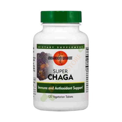 СУПЕР ЧАГА таблетки 120 броя / MUSHROOM WISDOM SUPER CHAGA