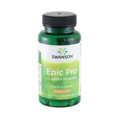 СУОНСЪН ЕПИК - ПРО 25 ЩАМА ПРОБИОТИК капсули 30 броя / SWANSON PROBIOTICS EPIC - PRO 25 STAIN PROBIOTIC