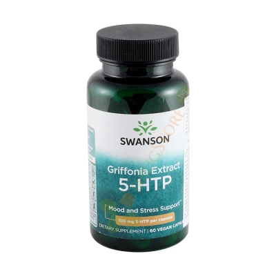 СУОНСЪН 5-HTP ЕКСТРАКТ ОТ ГРИФОНИЯ капсули 60 броя / SWANSON 5-HTP