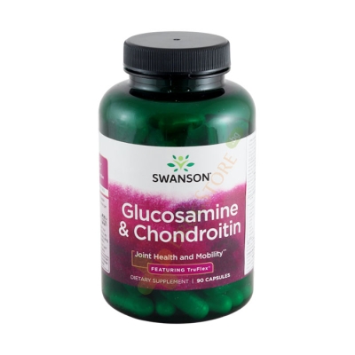 СУОНСЪН ГЛЮКОЗАМИН И ХОНДРОИТИН капсули 90 броя / SWANSON GLUCOSAMINE & CHONDROITIN