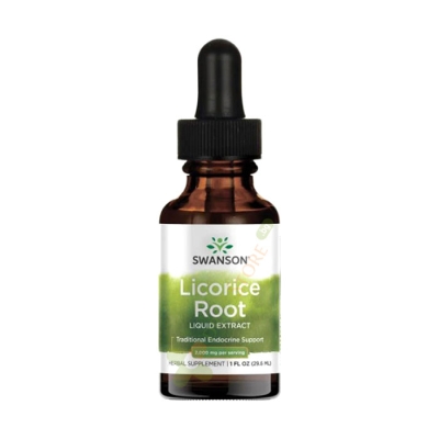 СУОНСЪН КОРЕН ОТ ЖЕНСКО БИЛЕ течен екстракт 29,6 мл / SWANSON LICORICE ROOT LIQUID EXTRACT