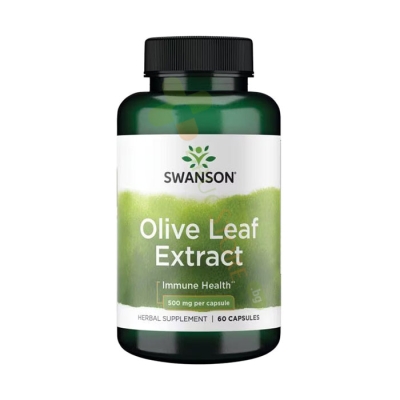 СУОНСЪН ЕКСТРАКТ ОТ МАСЛИНОВИ ЛИСТА капсули 500 мг 60 броя / SWANSON OLIVE LEAF EXTRACT