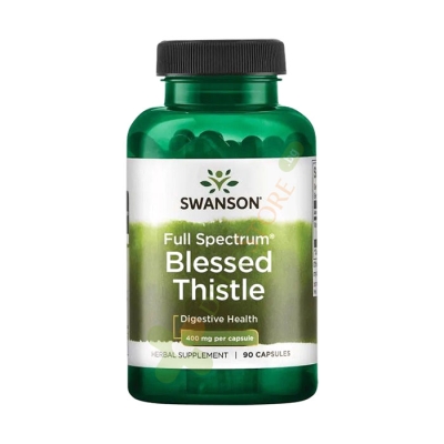 СУОНСЪН БЛАГОСЛОВЕН ТРЪН ПЪЛЕН СПЕКТЪР капсули 400 мг 90 броя / SWANSON FULL SPECTRUM BLESSED THISTLE
