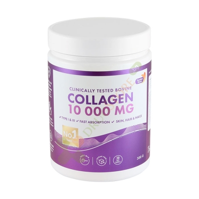 СУИДИШ НУТРА ТЕЛЕШКИ КОЛАГЕН 10000 мг прах 300 г / SWEDISH NUTRA COLLAGEN PURE PEPTIDE 10000 mg powder