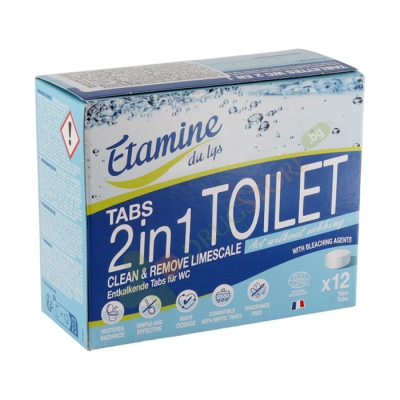 ТАБЛЕТКИ ПРОТИВ КОТЛЕН КАМЪК ЗА ТОАЛЕТНА 250 г 12 броя / ETAMINE DU LYS ANTI-SCALE TABLETS FOR TOILET